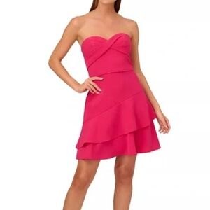 NWT Liv Foster Tiered Strapless Minidress - size 10